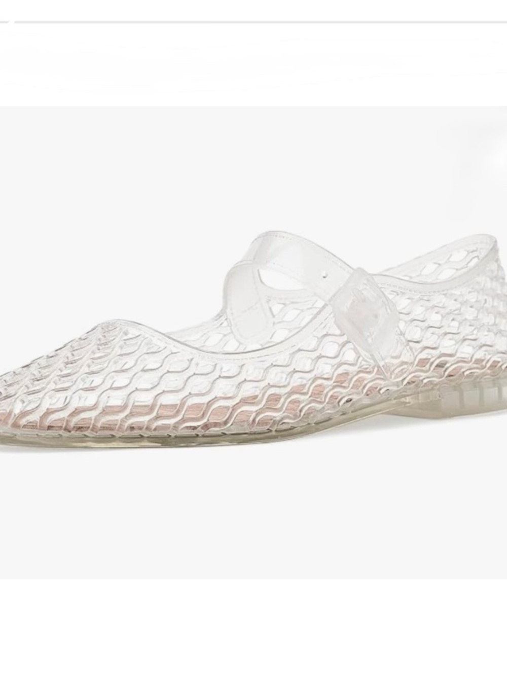 MIA Clear Jelly Mary Jane Fisherman Sandals Flats Coco Clear Womens Shoe Size 8